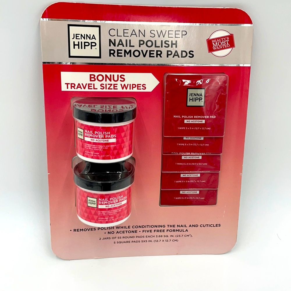 Jenna Hipp Clean Sweep Nail Polish Remover Pads